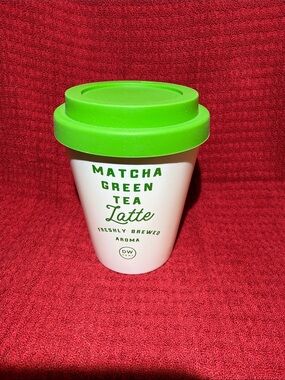 DW Home Matcha Green Tea Latte Scented Coffee Mug Cup Candle